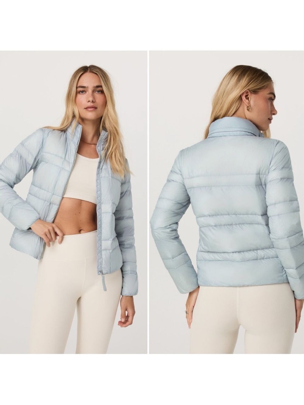 Vuori Coordinate Packable Down Jacket in Blue Haze, size M